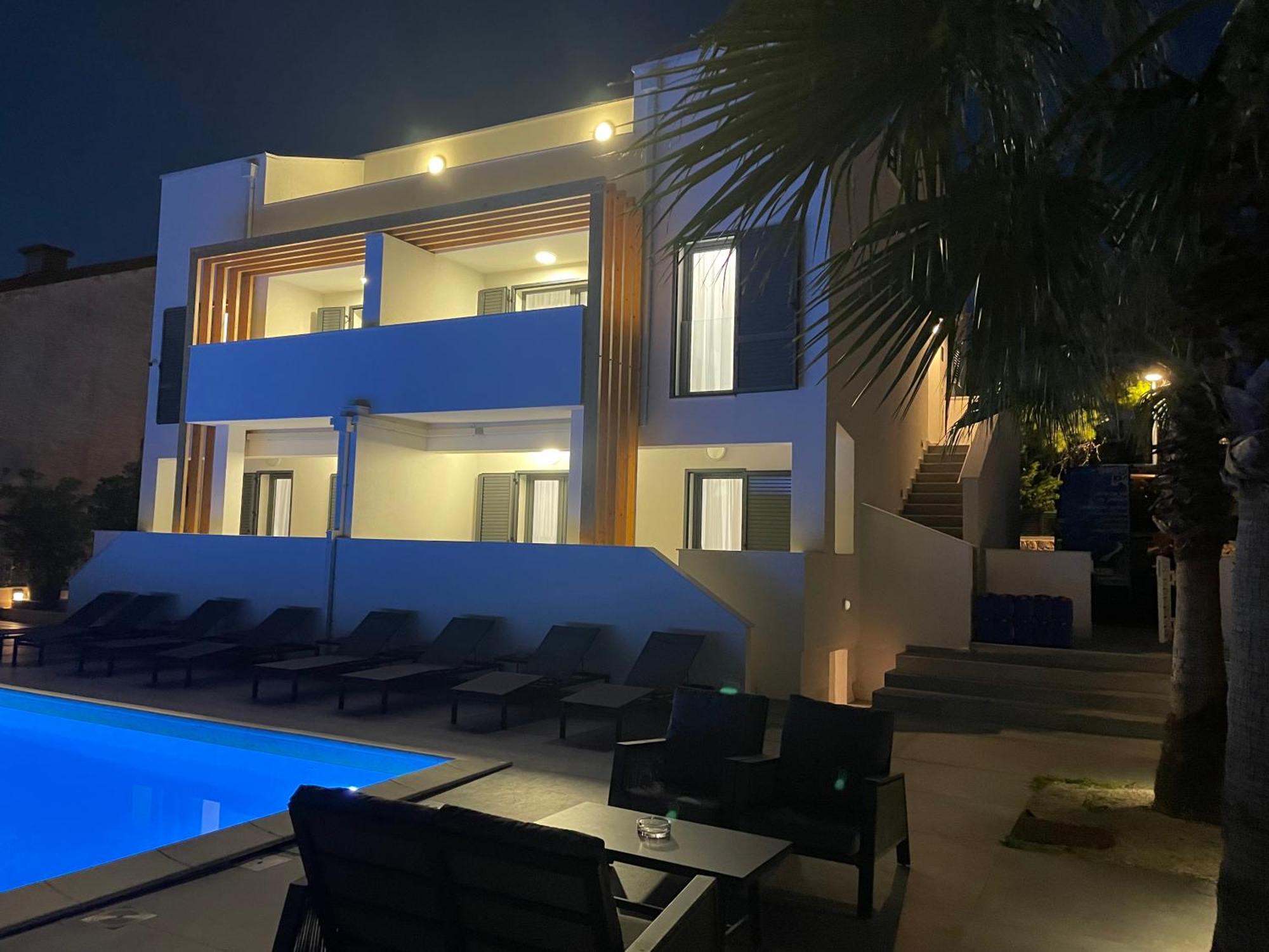 Villa Aquamarine Apartments Novalja Buitenkant foto