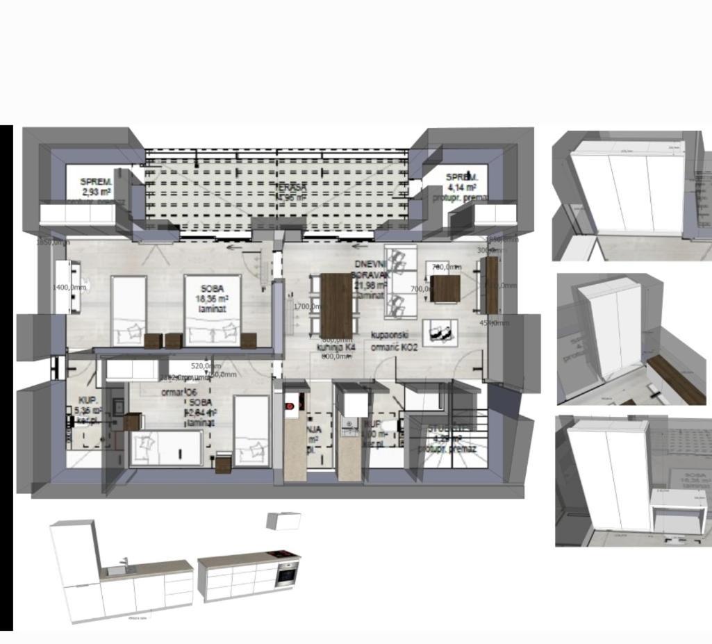 Villa Aquamarine Apartments Novalja Buitenkant foto